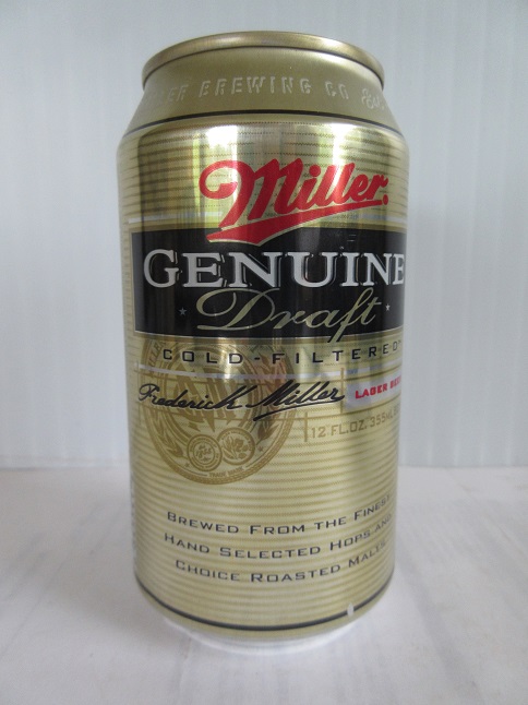 Miller Genuine Draft - 'Cold Filtered four Times' - T/O